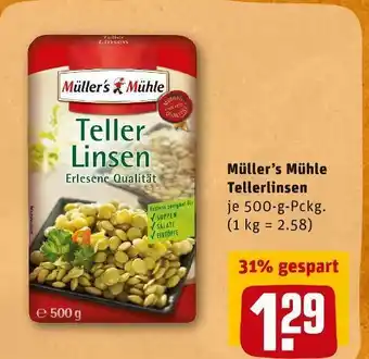 REWE Müller’s mühle tellerlinsen Angebot