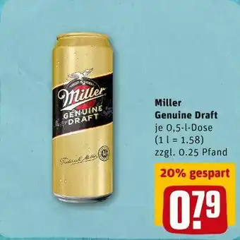 REWE Miller genuine draft Angebot