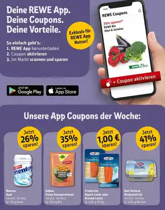 REWE Jetzt coupons sichern! Angebot