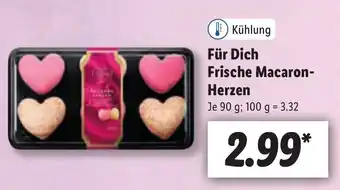 Lidl Für Dich Frische Macaron Herzen 90g Angebot