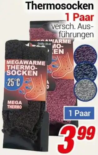 CENTERSHOP Thermosocken Angebot