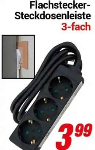 CENTERSHOP Flachstecker Steckdosenleiste Angebot