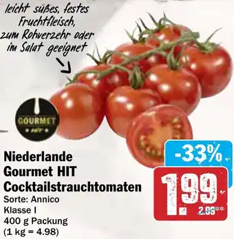 AEZ Niederlande Gourmet HIT Cocktailstrauchtomaten Angebot