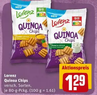 REWE Lorenz quinoa chips Angebot