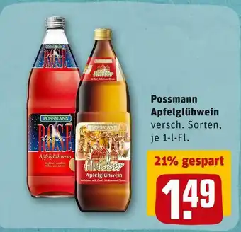 REWE Possmann apfelglühwein Angebot
