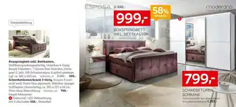 XXXLutz Esposa oder moderano boxspringbett oder schwebetürenschrank 3-türig Angebot