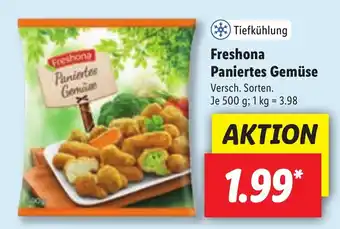 Lidl Freshona Paniertes Gemüse 500g Angebot