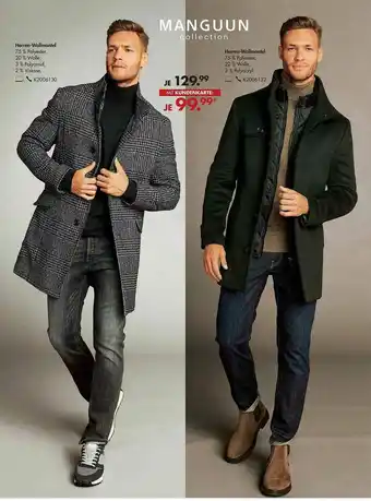 Galeria Manguun Herren-wollmantel Angebot