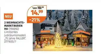 Müller 2 Weihnachtsmarktbuden H0 Angebot