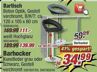 Poco Bartisch, Barhocker Angebot