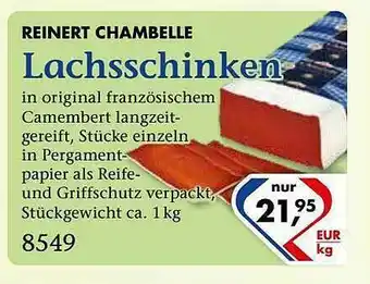 Recke Fleischwaren Reinert Chambelle Lachsschinken Angebot