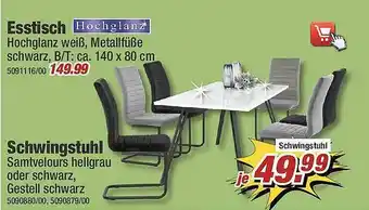 Poco Esstisch, Schwingstuhl Angebot