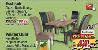 Poco Esstisch, Polsterstuhl Angebot