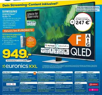 Euronics XXL Samsung Gq65q73aat Qled-tv Angebot