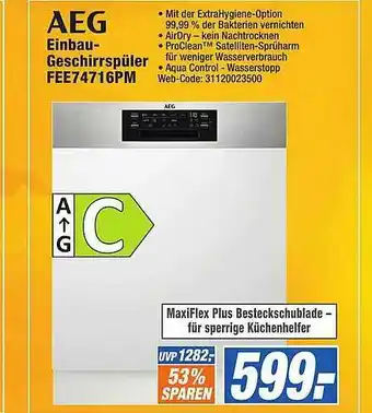 expert Octomedia Aeg Einbau-geschirrspüler Fee74716pm Angebot