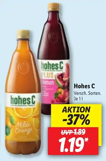 Lidl Hohes C 1L Angebot