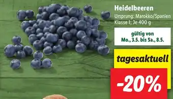 Lidl Heidelbeeren 400g Angebot