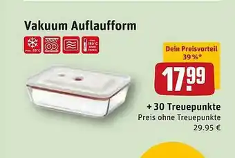 REWE Vakuum Auflaufform Angebot