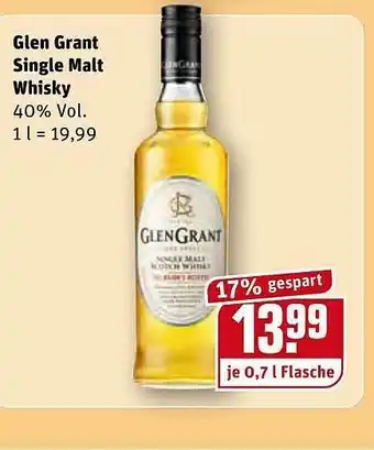 REWE Glen Grant Single Malt Whisky Angebot