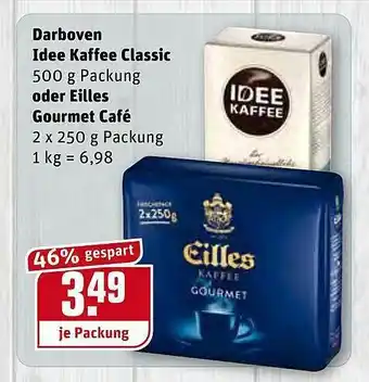 REWE Darboven Ldee Kaffee Classic Oder Eilles Gourmet Café Angebot