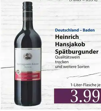 Famila Nord Ost Heinrich hansjakob spätburgunder Angebot