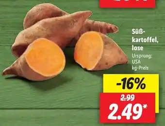 Lidl Süßkartoffel, lose Angebot