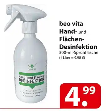 Famila Nord Ost Beo vita hand- und flächen-desinfektion Angebot