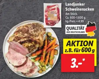 Lidl Landjunker Schweinenacken 600-1.600g Angebot