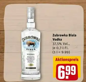 REWE Zubrowka biala vodka Angebot