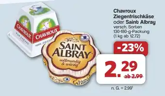 Famila Nord West Chavroux Ziegenfrischkäse oder Saint Albray Angebot