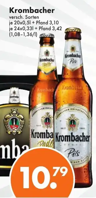 Trink und Spare Krombacher 24x0,33L/20x0,5L Angebot