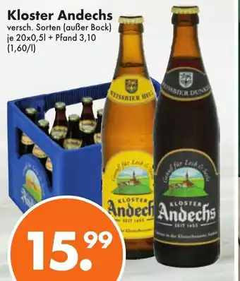 Trink und Spare Kloster Andechs 20x0,5L Angebot