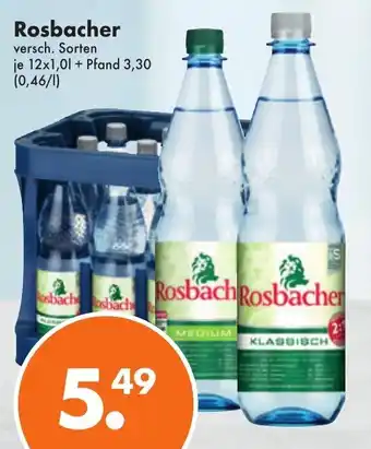 Trink und Spare Rosbacher 12x1L Angebot