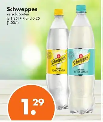 Trink und Spare Schweppes 1,25L Angebot