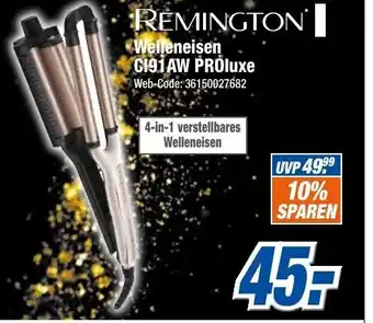 Expert Klein Remington Welleneisen CI91AW Proluxe Angebot