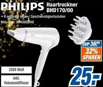 Expert Klein Philips Haartrockner BHD170/00 Angebot