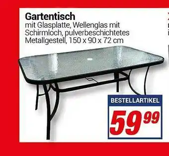 CENTERSHOP Gartentisch Angebot