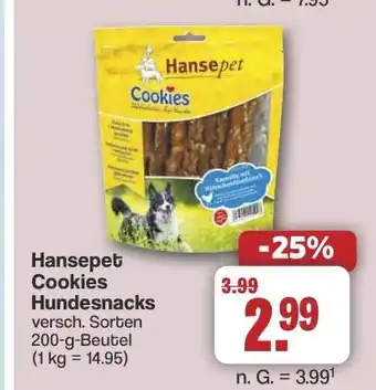 Famila Nord West Hansepet Cookies Hundesnacks Angebot