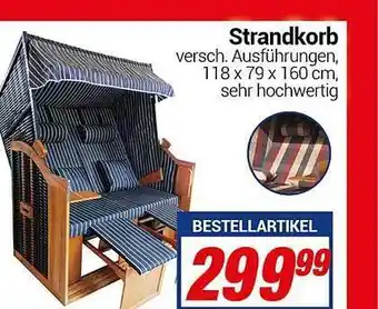 CENTERSHOP Strandkorb Angebot