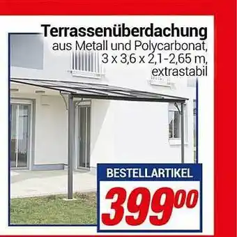 CENTERSHOP Terrassenüberdachung Angebot