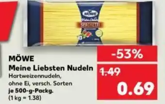 Kaufland MOWE Meine Liebsten Nudeln Angebot