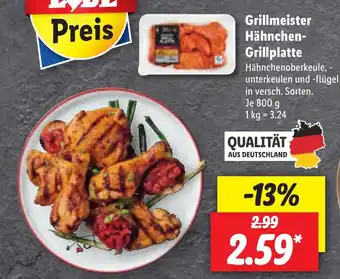 Lidl Grillmeister Hähnchen Grillplatte 800g Angebot