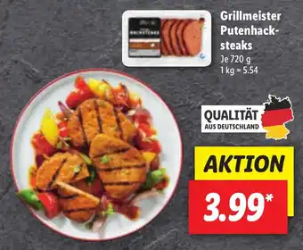 Lidl Grillmeister Putenhacksteaks 720g Angebot