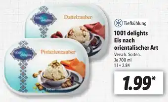 Lidl 1001 delights Eis nach orientalischer Art 700ml Angebot