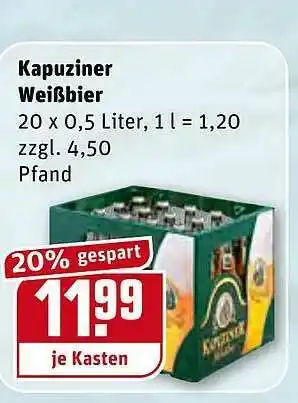 REWE Kapuziner Weißbier Angebot