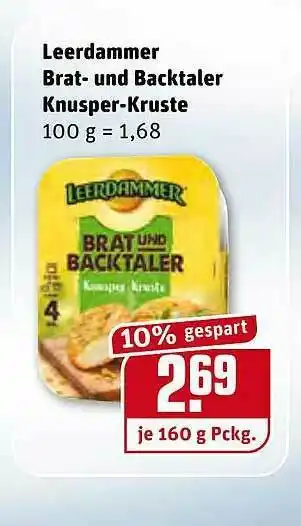 REWE Leerdammer Brat- Und Backtaler Knusper-kruste Angebot