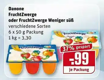 REWE Danone Fruchtzwerge Oder Fruchtzwerge Weniger Süß Angebot