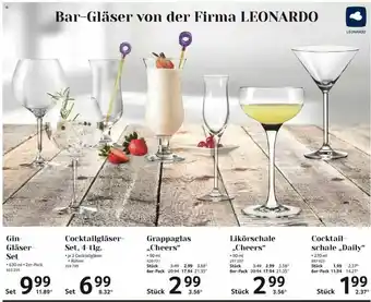 Selgros Bar-gläser Von Der Firma Leonardo Angebot