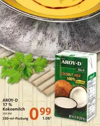 Selgros Aroy-d 17% Kokosmilch Angebot