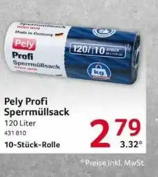 Selgros Pely Profi Sperrmüllsack Angebot